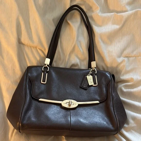 Coach Brown Leather Handbag - Picture 1 of 7